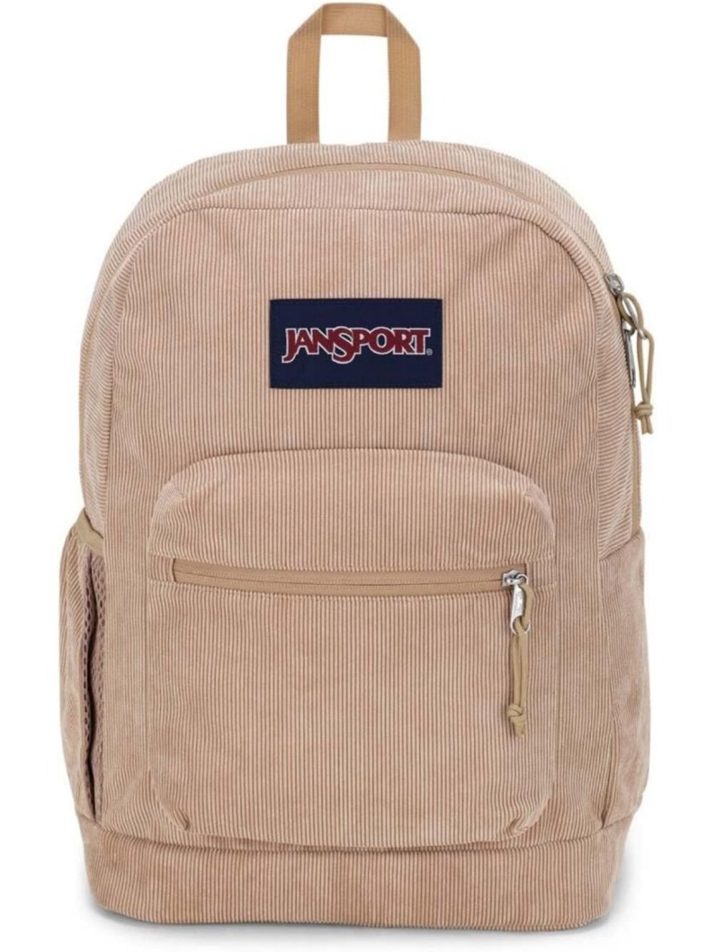 Stylish Padded Backpack with Laptop Sleeve & Organizer Pocket - Corduroy Design